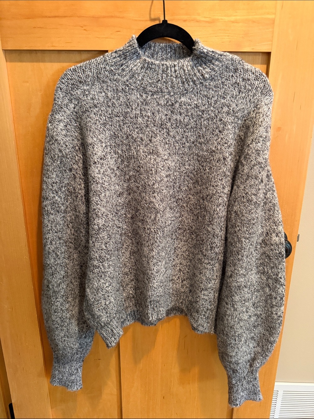 HYFVE Marled Gray Mock Neck Sweater